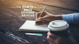 How to write articles - Basic steps and formatting tips
