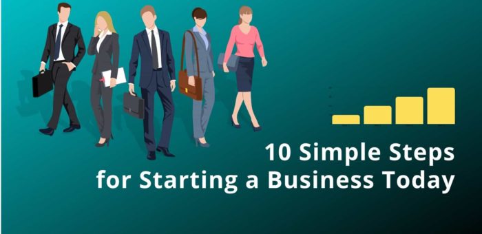 10 Simple Steps for Starting a Business Today
