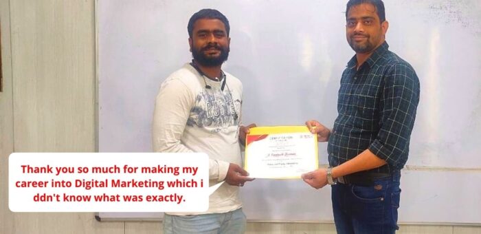 Feedback from Santosh who has Recently Completed his Training & got Immediate Opportunities