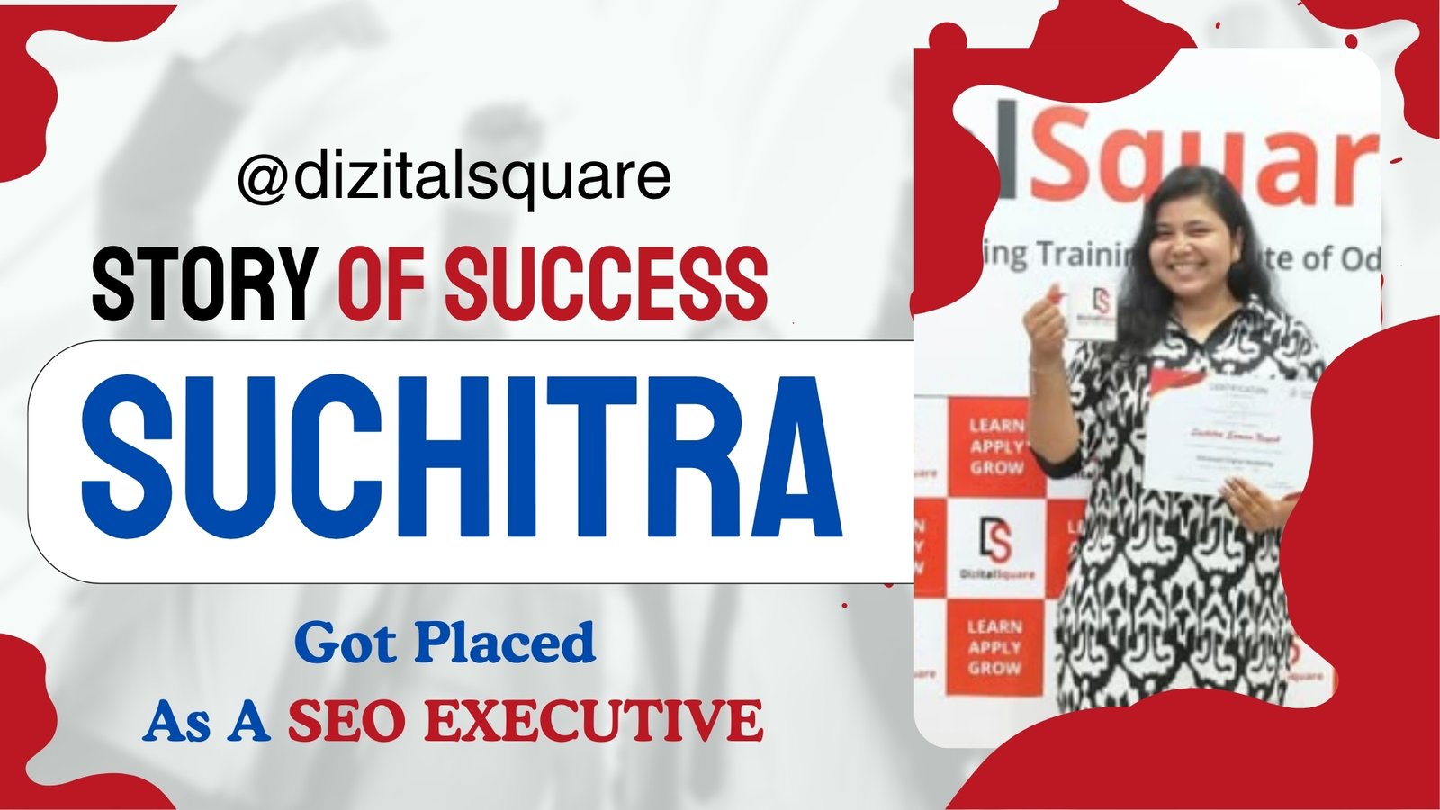 Suchitra Placed in Digital Marketing in Bhubaneswar