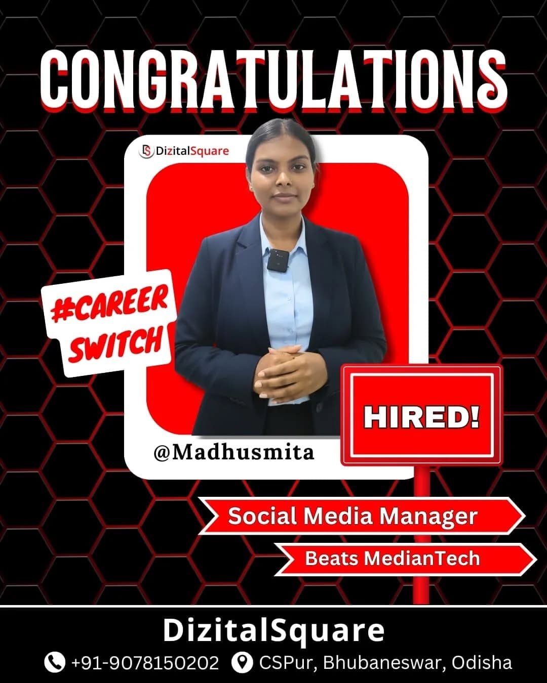 Madhusmita - Digital Marketing placement after course in bhubaneswar