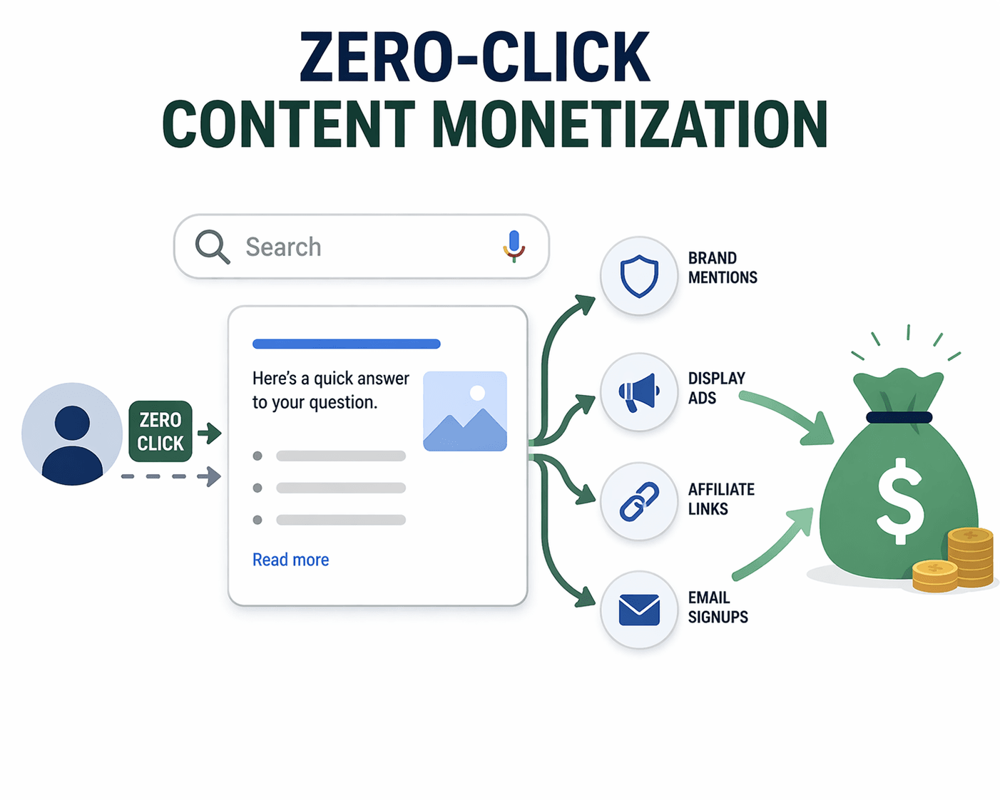 zero-click content monetization image