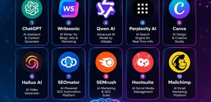 Top 10 Best AI Tools For Digital Marketing 